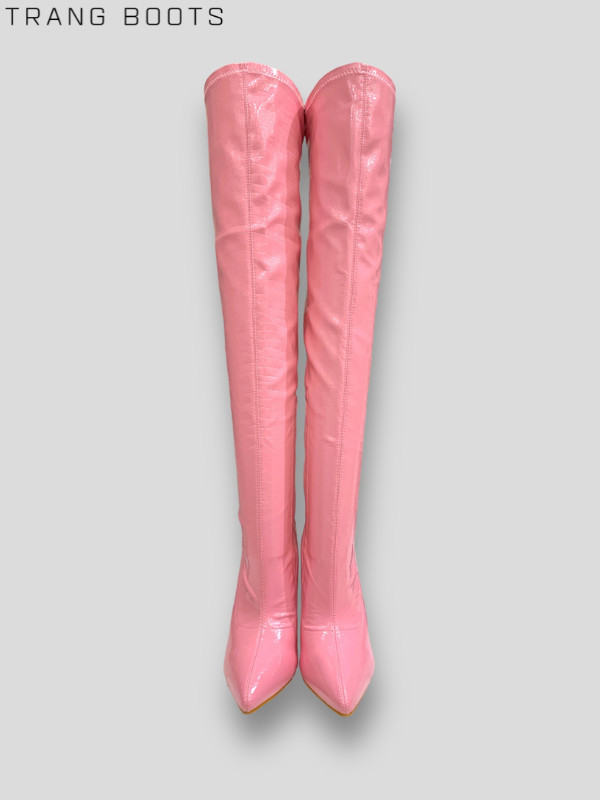 OVER KNEE BOOTS DA BÓNG GÓT NHỌN