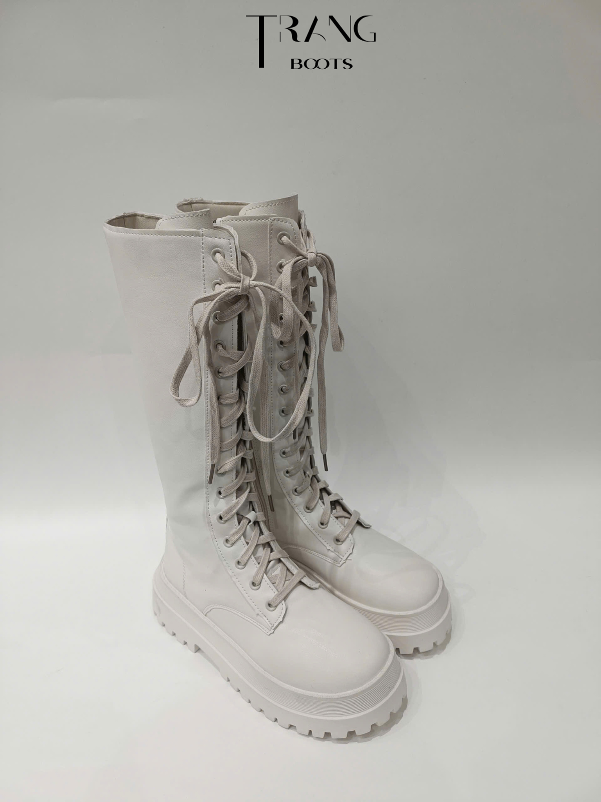 BOOTS GỐI THẮT DÂY CHIẾN BINH KIỂU DÁNG COMBAT BOOTS