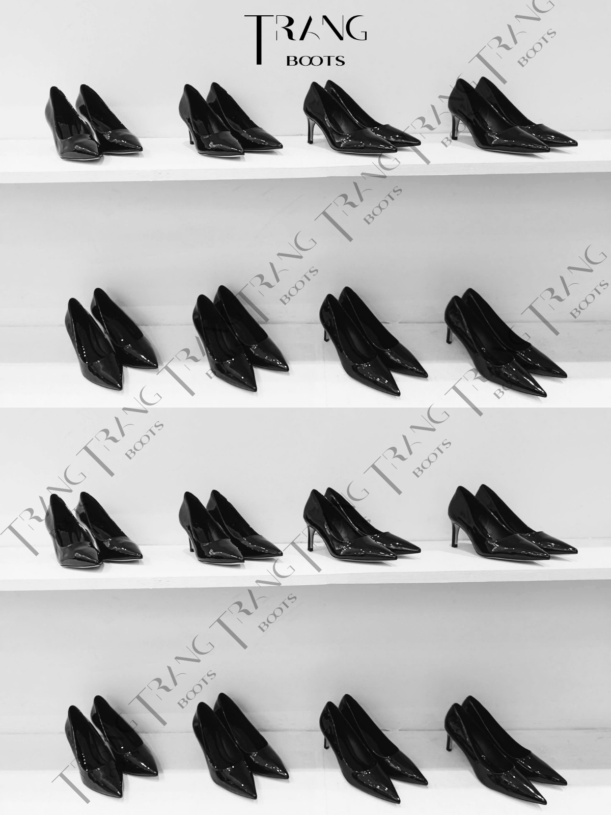 KATE PUMP HIGHHEELS - GIÀY CAO GÓT PUMP KATE - ĐEN 7 - 8CM