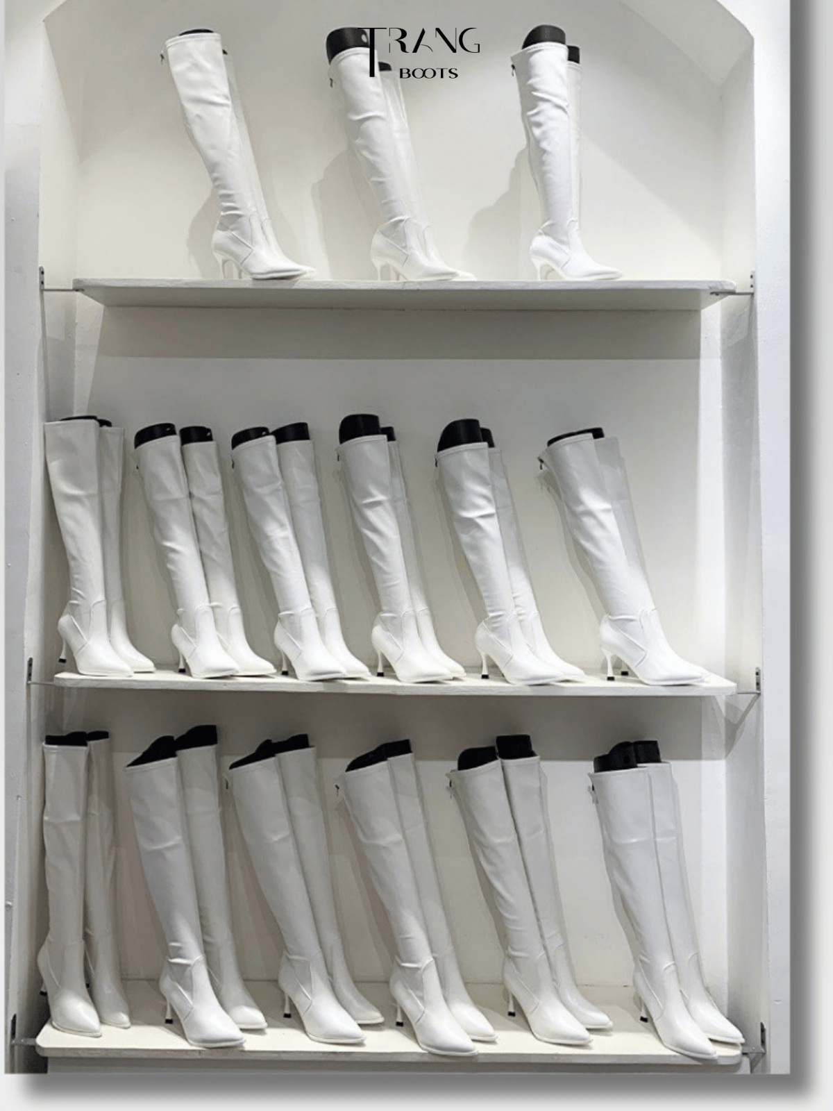 OVER KNEE BOOTS DA MỜ MŨI NHỌN KHÓA SAU