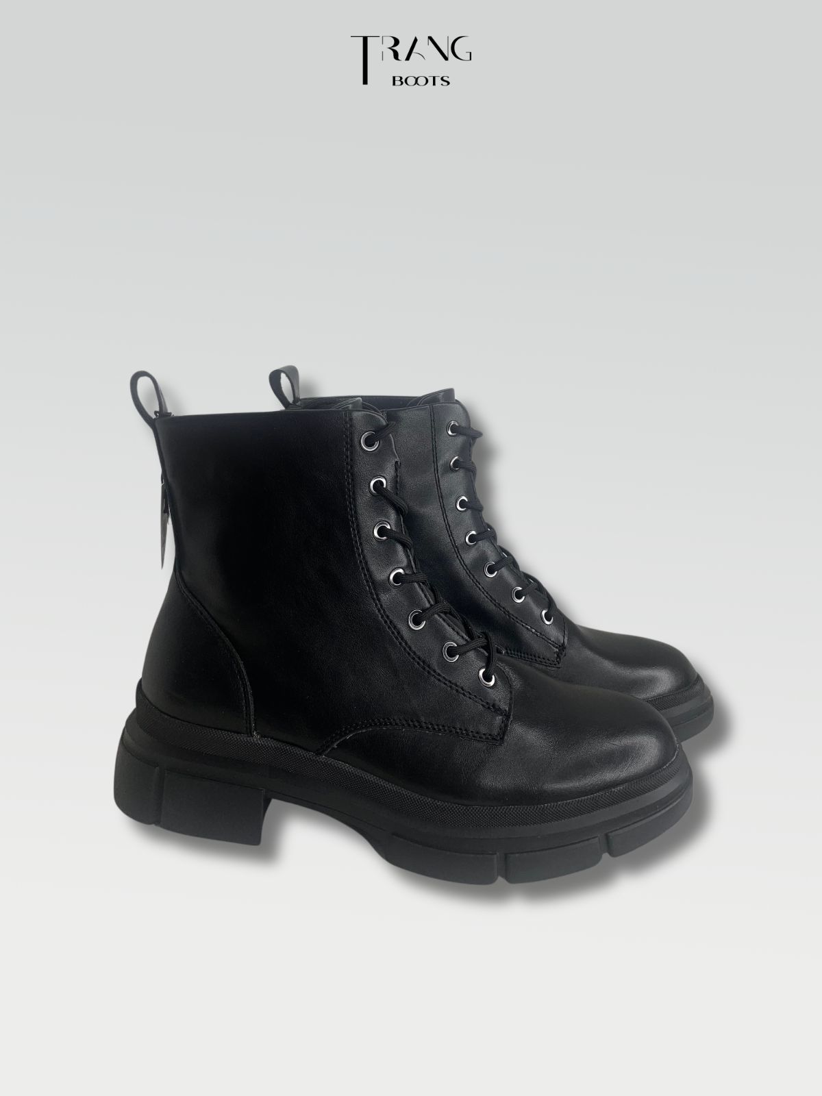 LEATHER BOOTIE BOOTS BLACK - BOOTS BOOTIE MÀU ĐEN DA THẬT