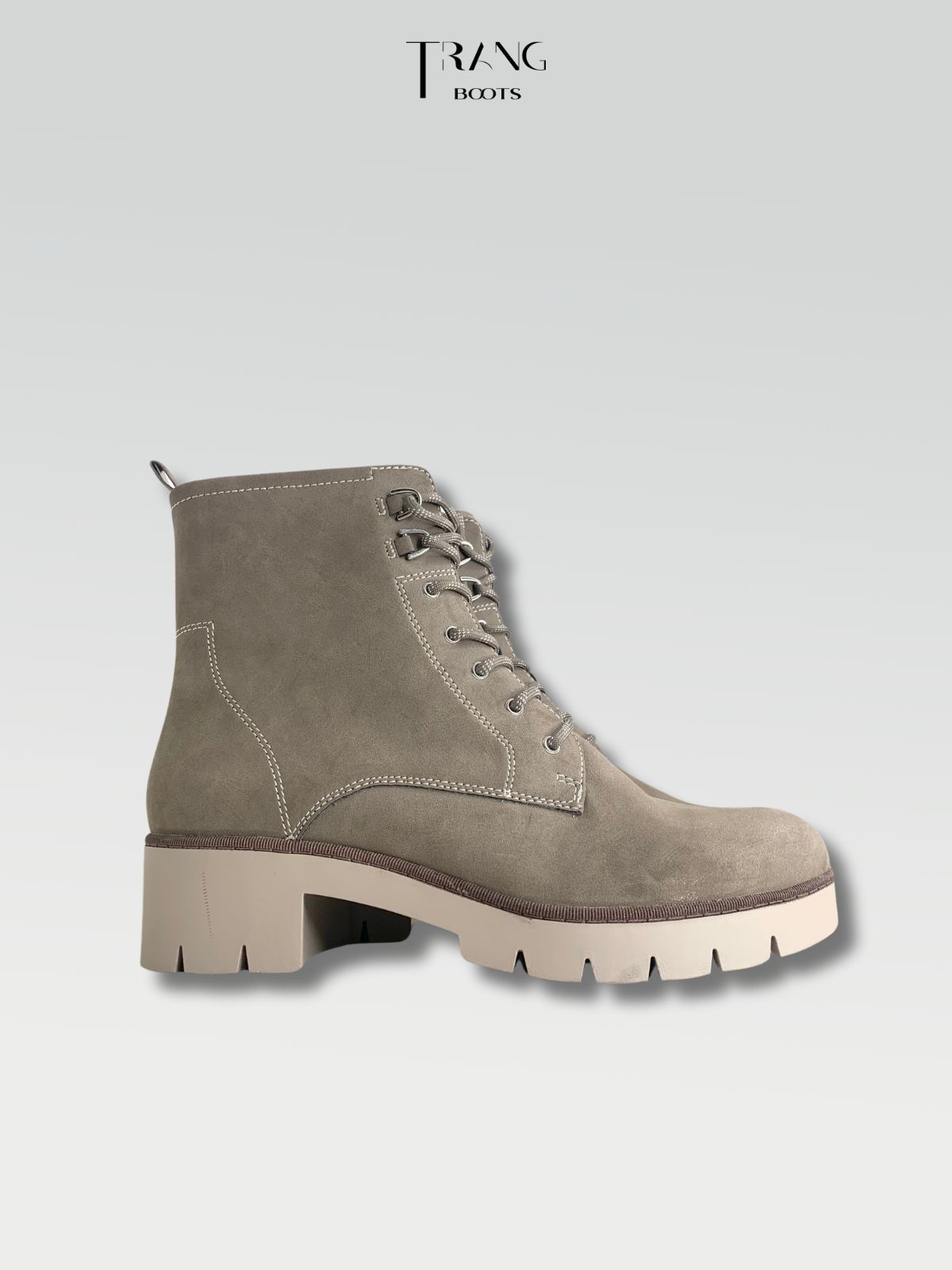 GABOR COMBAT BOOTS MOSS SUEDE - BOOTS CHIẾN BINH MÀU RÊU DA LỘN