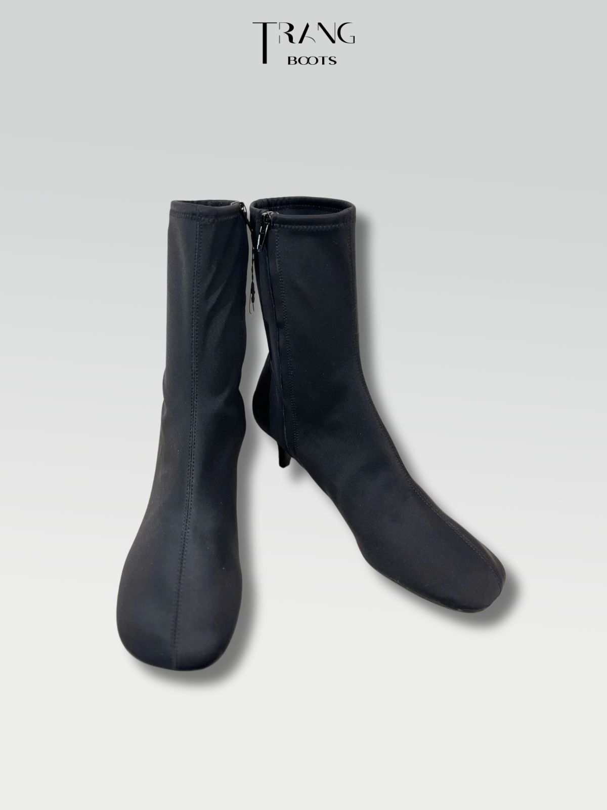 HIGHHEELS BOOTS ZARA GÓT NHỌN MŨI TRÒN