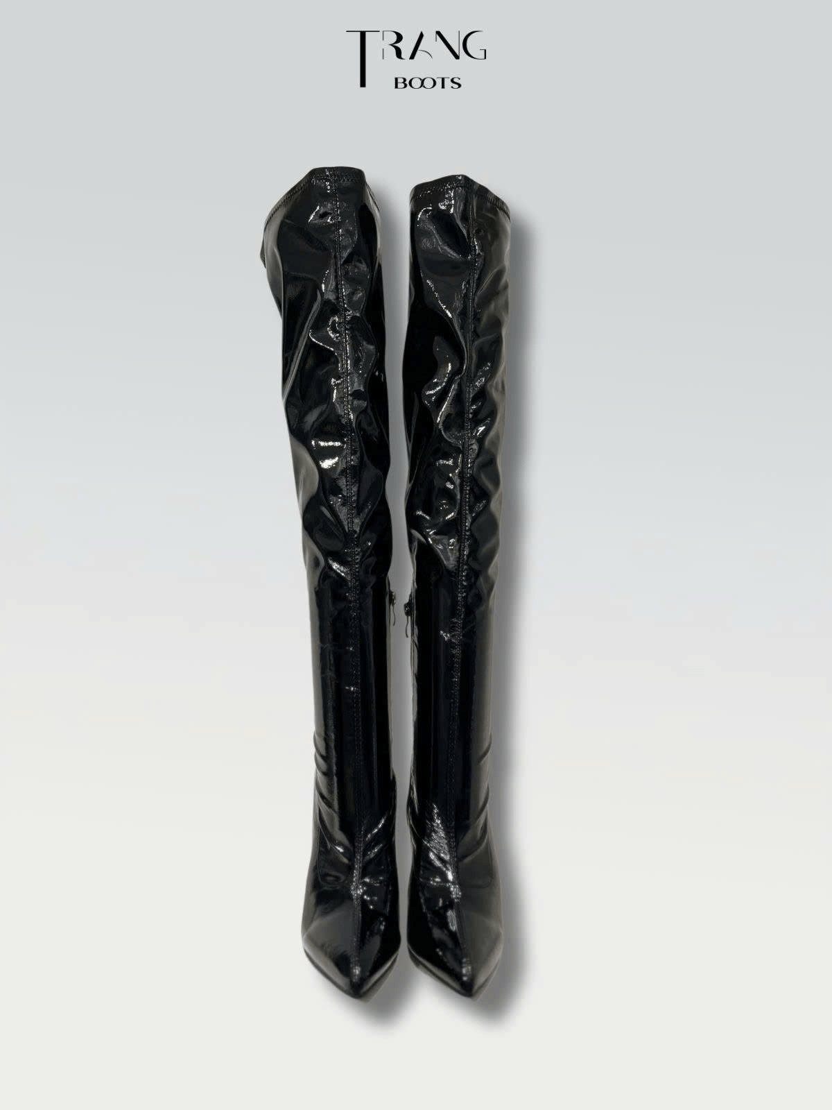 OVER KNEE BOOTS GÓT NHỌN FORM ÔM DA BÓNG