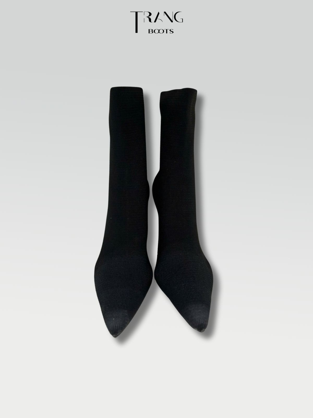 SOCK BOOTS GÓT NHỌN MÀU ĐEN