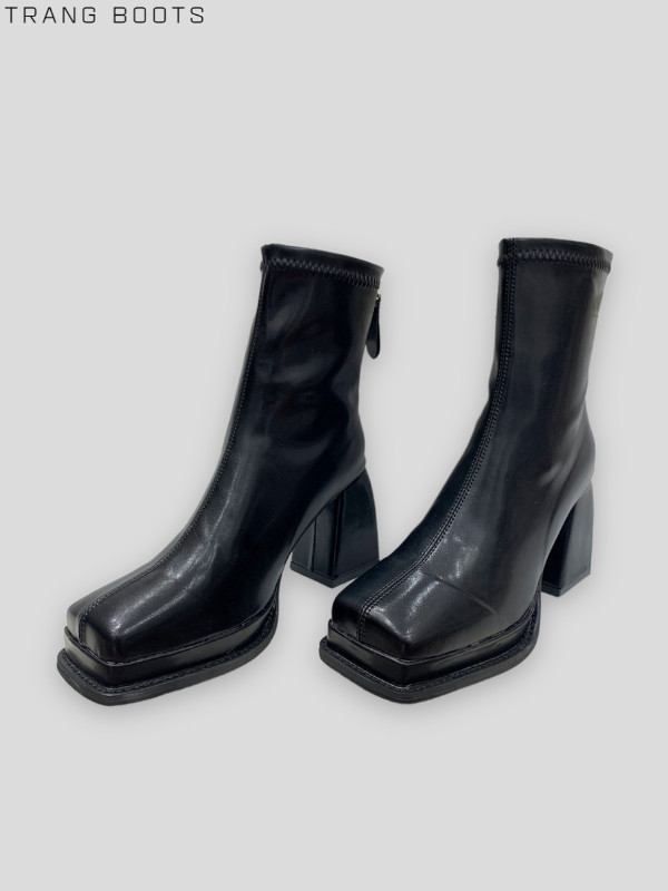 ANKLE BOOTS ĐẾ ĐÚP MŨI VUÔNG