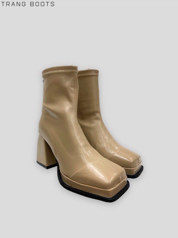ANKLE BOOTS ĐẾ ĐÚP MŨI VUÔNG