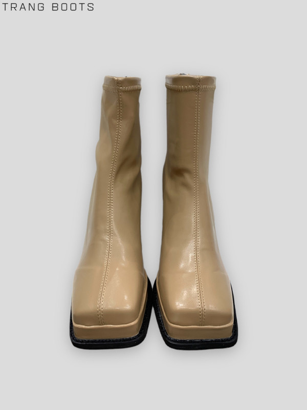 ANKLE BOOTS ĐẾ ĐÚP MŨI VUÔNG
