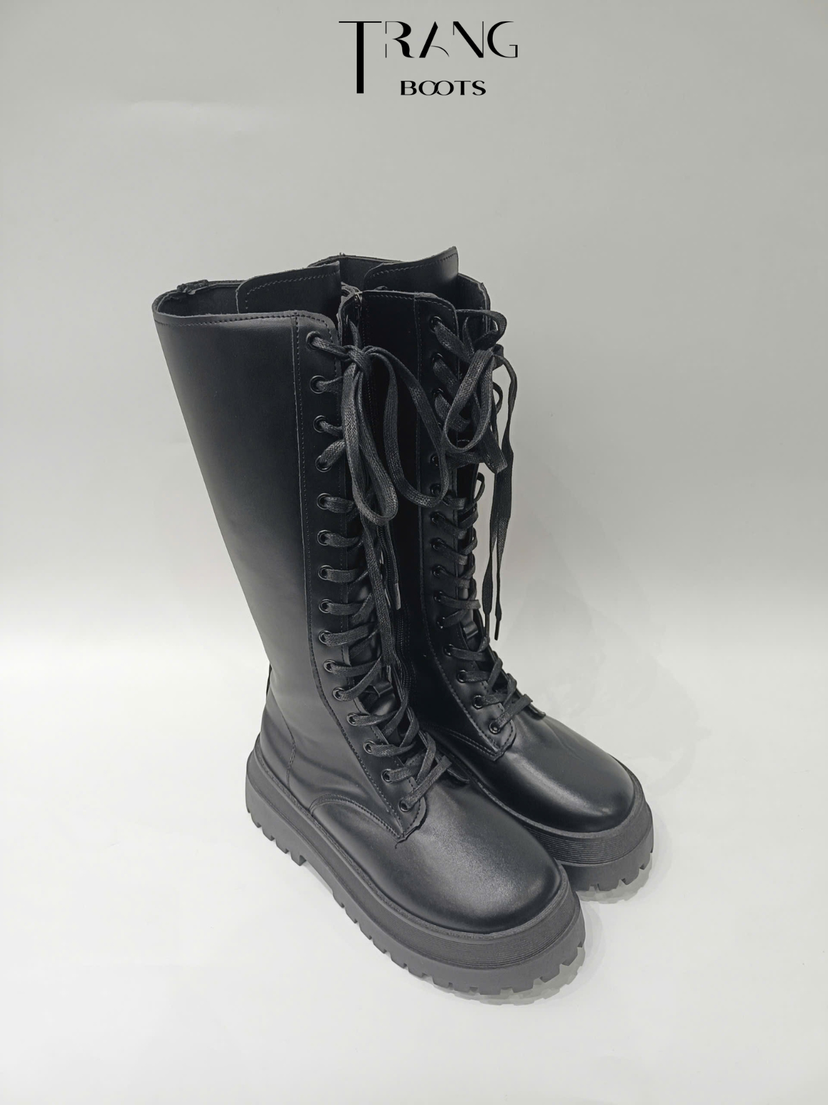 BOOTS GỐI THẮT DÂY CHIẾN BINH KIỂU DÁNG COMBAT BOOTS
