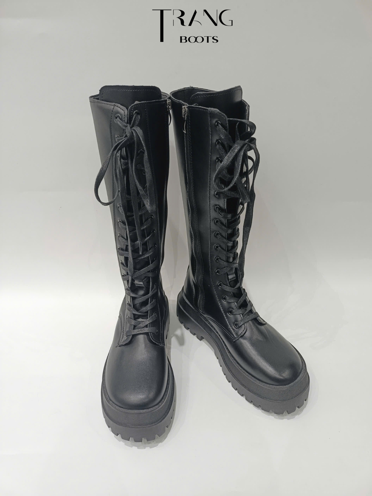 BOOTS GỐI THẮT DÂY CHIẾN BINH KIỂU DÁNG COMBAT BOOTS