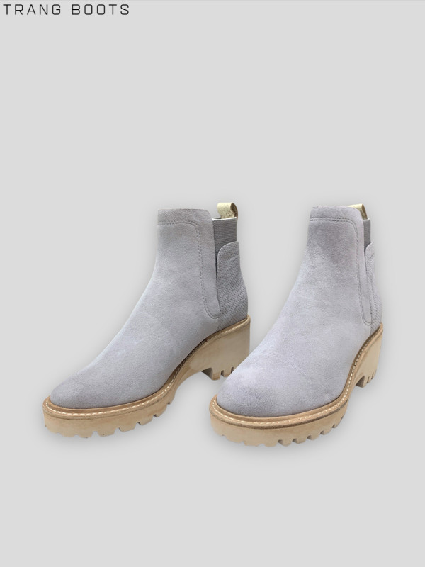 CHELSEA BOOTS DOLCE VITA MŨI TRÒN ĐẾ CAO SU 6CM