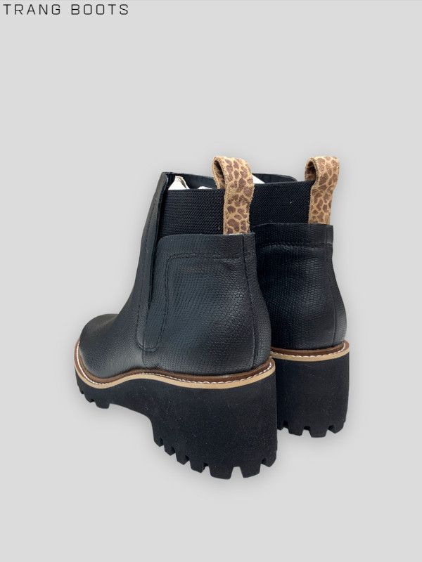 CHELSEA BOOTS DOLCE VITA MŨI TRÒN ĐẾ CAO SU 6CM