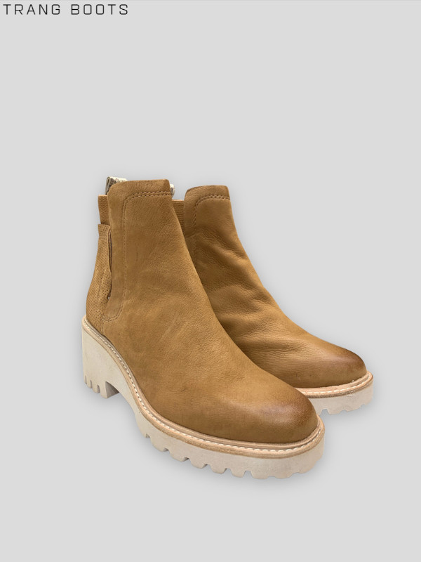 CHELSEA BOOTS DOLCE VITA MŨI TRÒN ĐẾ CAO SU 6CM