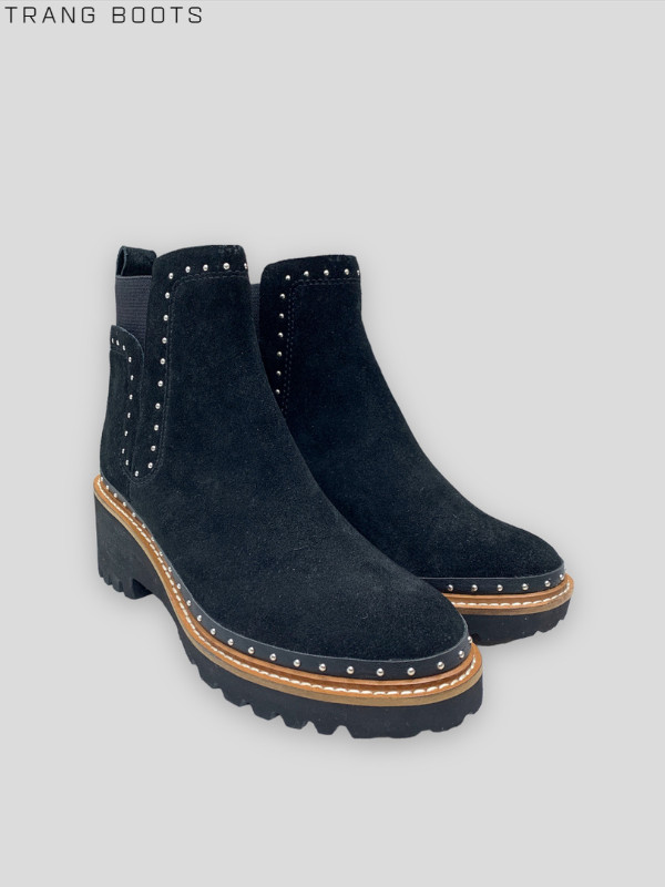 CHELSEA BOOTS DOLCE VITA MŨI TRÒN ĐẾ CAO SU 6CM