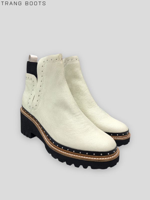 CHELSEA BOOTS DOLCE VITA MŨI TRÒN ĐẾ CAO SU 6CM