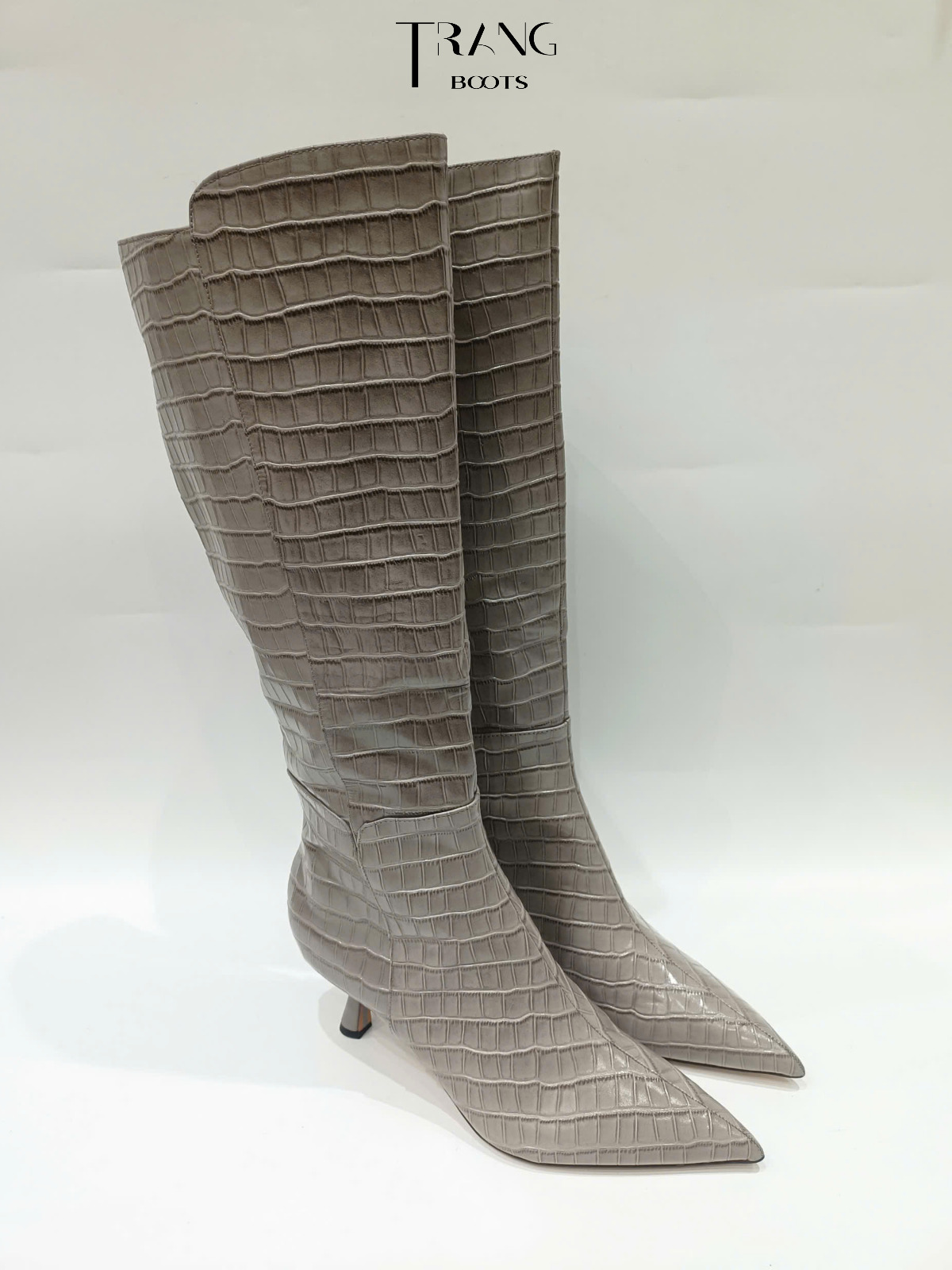 KNEEBOOTS RẮN XÁM SAM EDELMAM