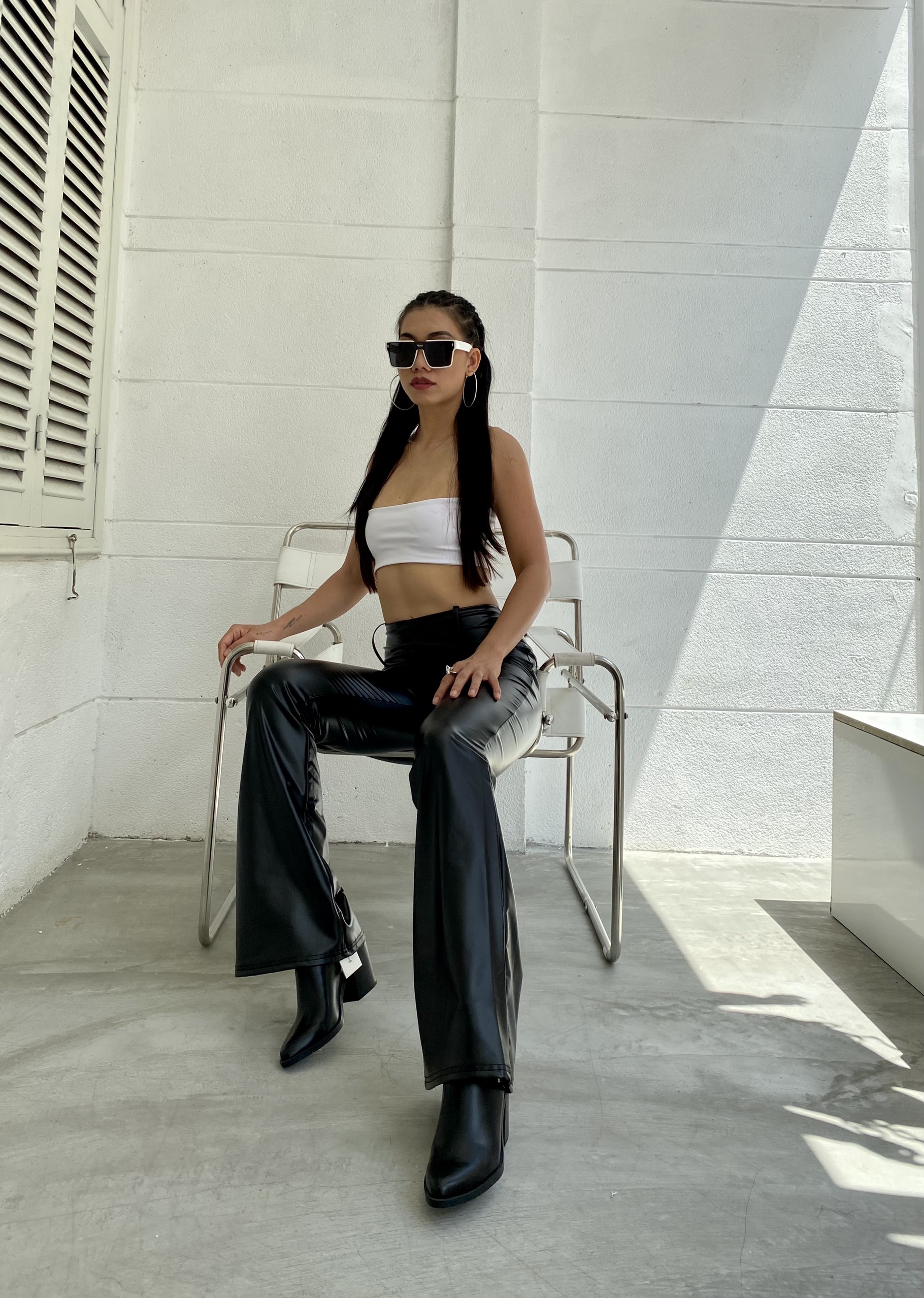 QUẦN DA DÀI ỐNG LOE