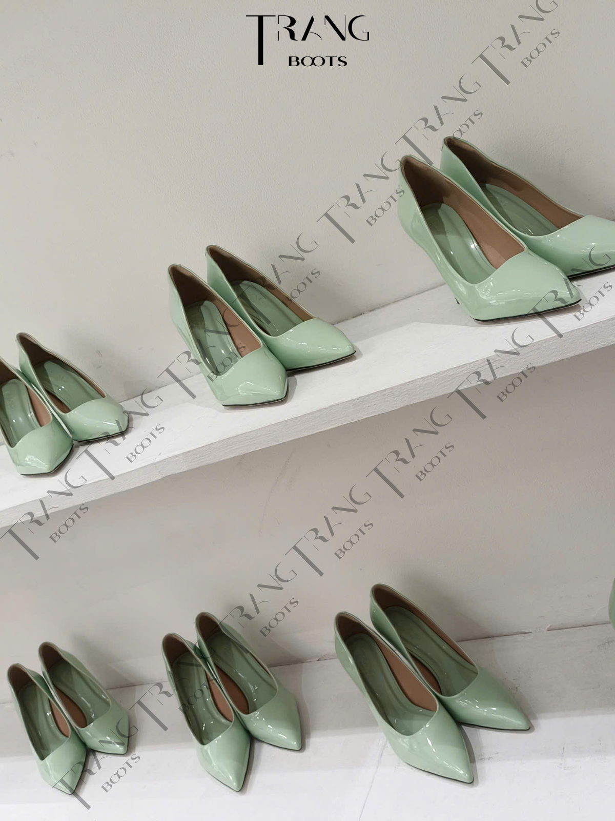KATE PUMP HIGHHEELS - GIÀY CAO GÓT PUMP KATE - XANH LÁ 9 - 10CM