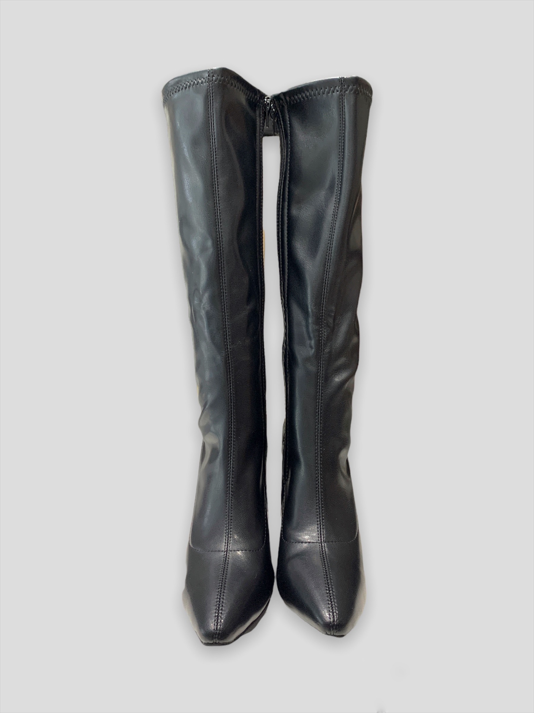 KNEE BOOTS MŨI NHỌN DA MỜ GÓT TRỤ NHỎ