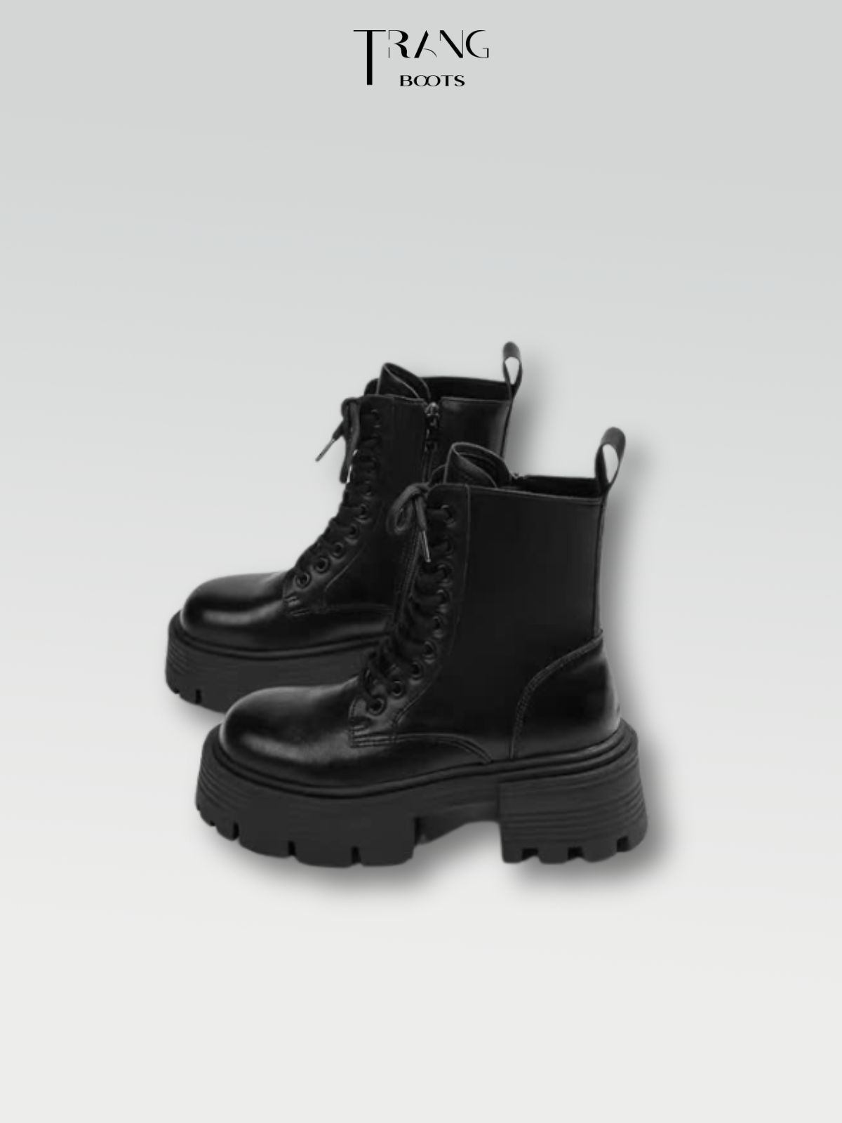 COMBAT BOOTS CỔ THẤP DA MỜ PHONG CÁCH CHIẾN BINH