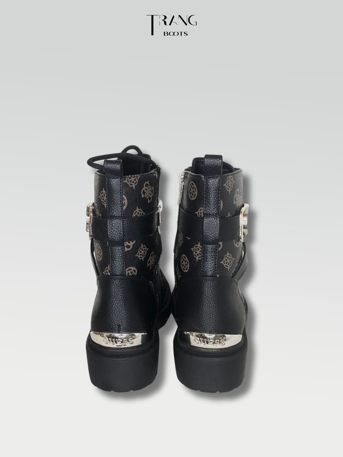 GIÀY BOOTS GỐI THỜI TRANG CỔ CHỮ V - CAO BỒI