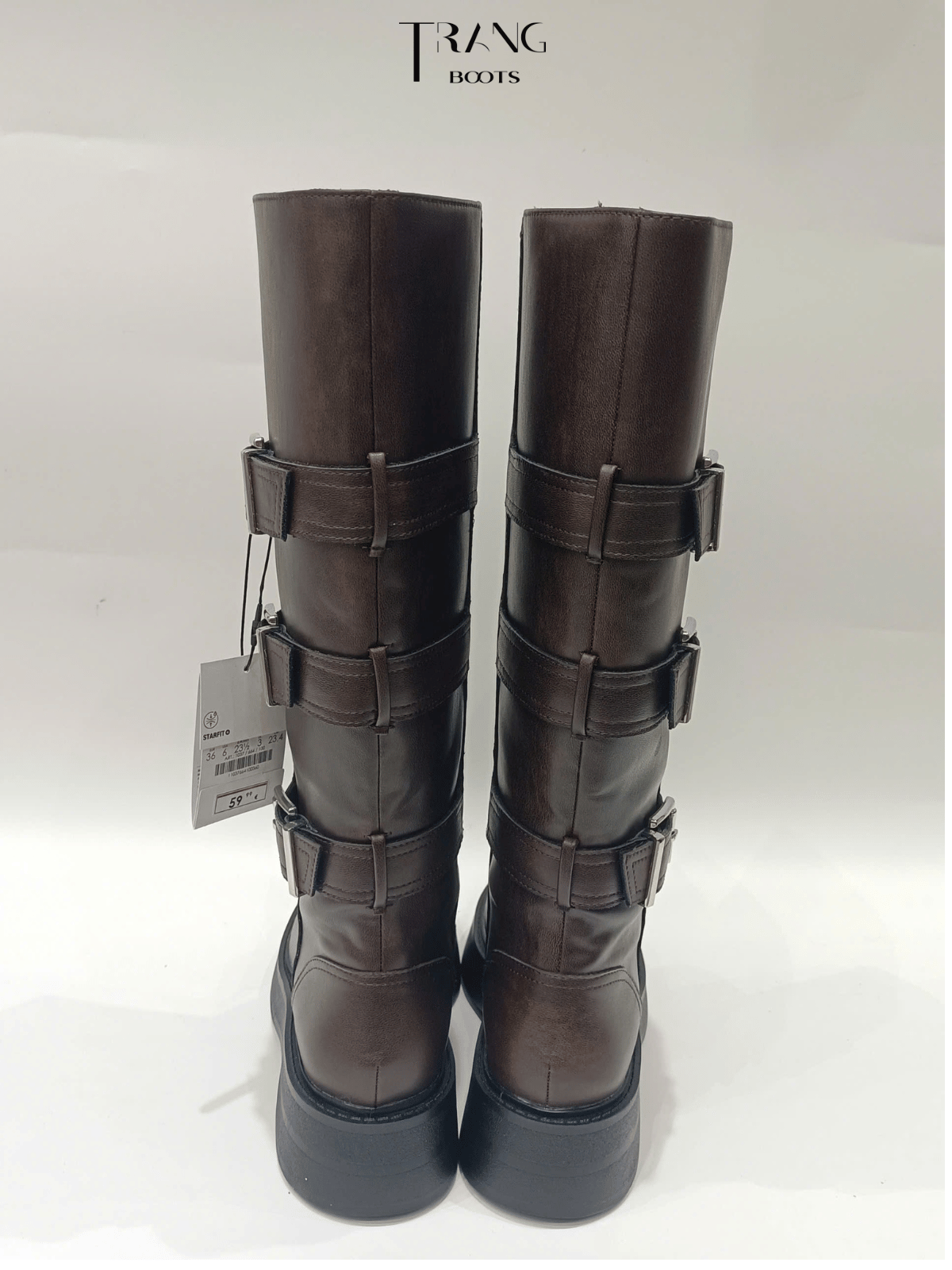BOOTS ĐẾ BỆT CÓ KHÓA BERSHKA