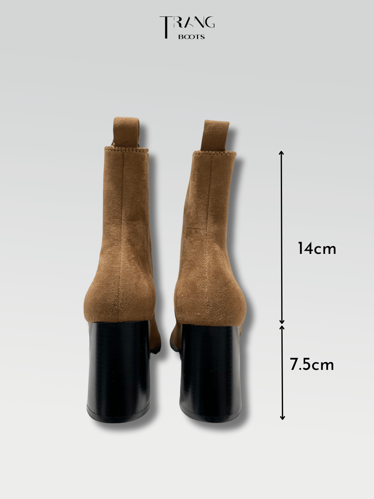 LEATHER CHELSEA BOOTS BROWN - CHELSEA BOOTS DA LỘN MÀU NÂU