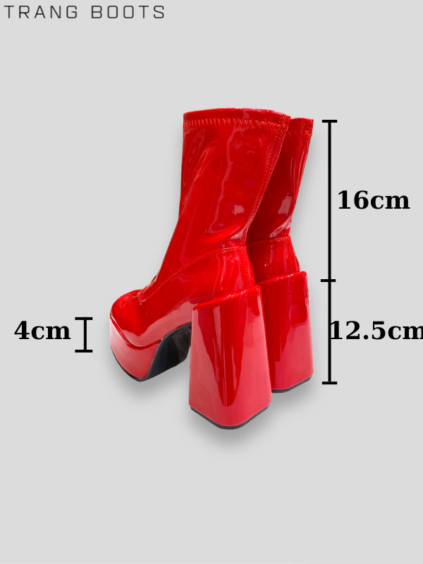 PLATFORM BOOTS DA BÓNG