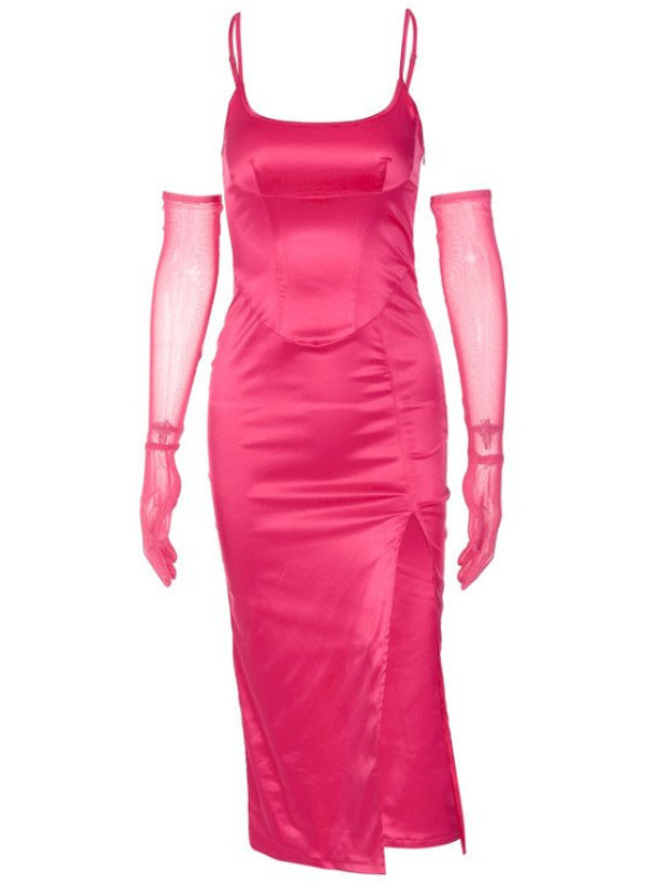 ĐẦM BODY XẺ ĐÙI BAO TAY