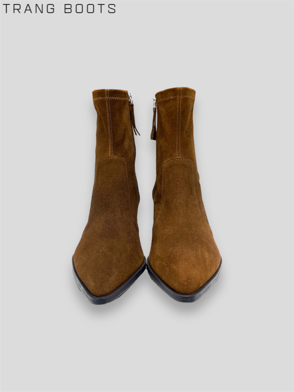 COWBOY BOOTS ZARA NÂU ĐẬM Trang Boots