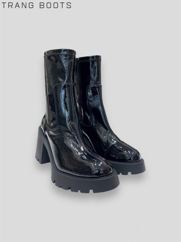 ANKLE BOOTS DA BÓNG ZARA