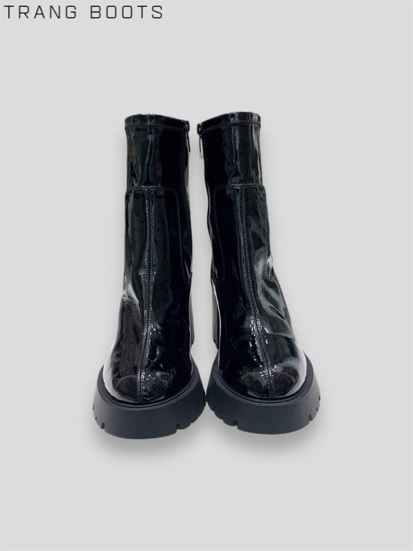 ANKLE BOOTS DA BÓNG ZARA