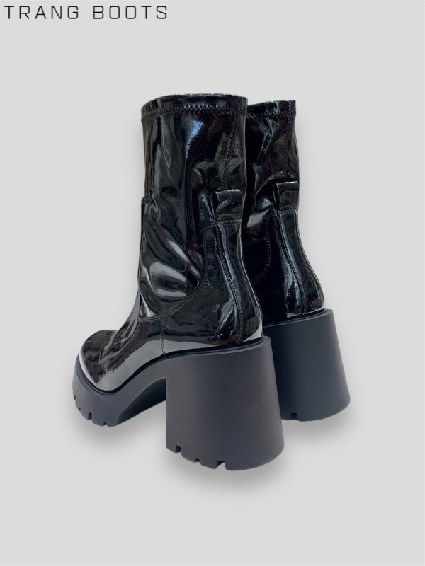 ANKLE BOOTS DA BÓNG ZARA