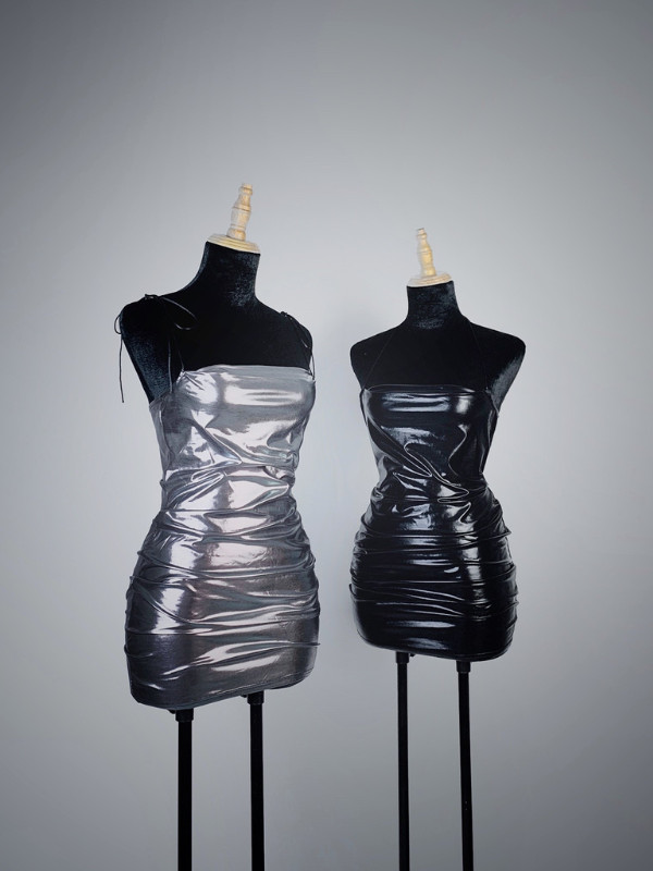 ĐẦM DÁNG DÀI HỞ LƯNG SỢI DỆT