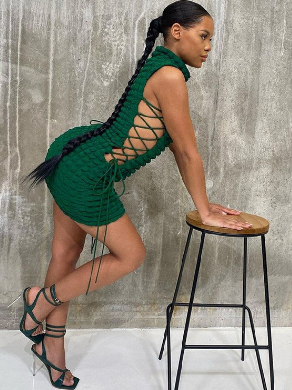 ĐẦM BODY RÚT DÂY HÔNG