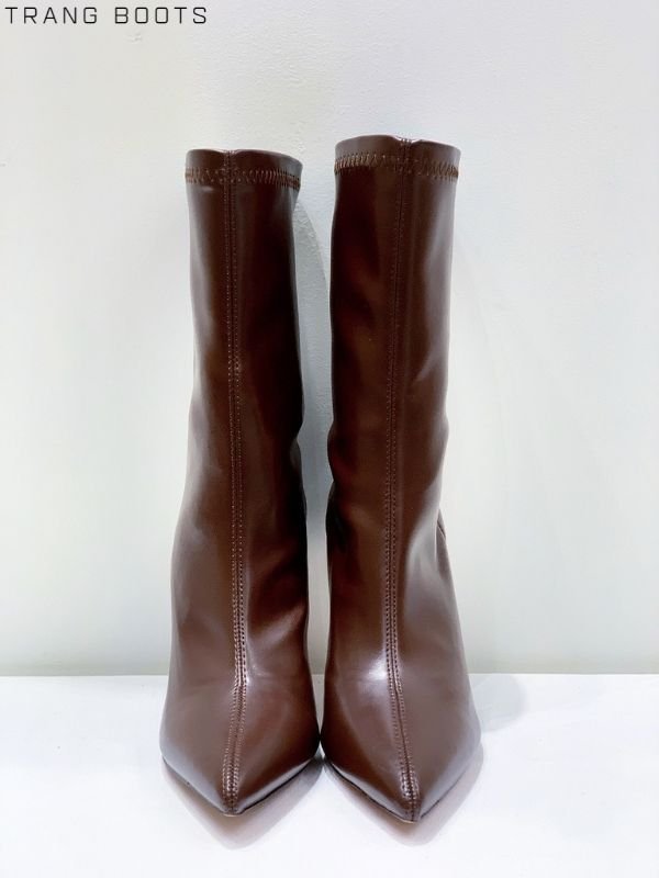 HIGHHEELS BOOTS MŨI NHỌN DA MỜ GÓT NHỌN