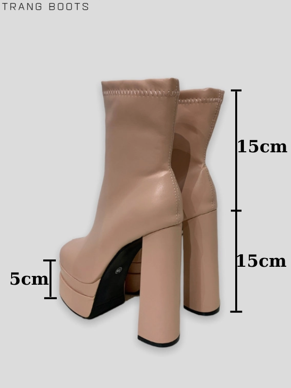 PLATFORM BOOTS MŨI VUÔNG ĐẾ ĐÚP BASIC