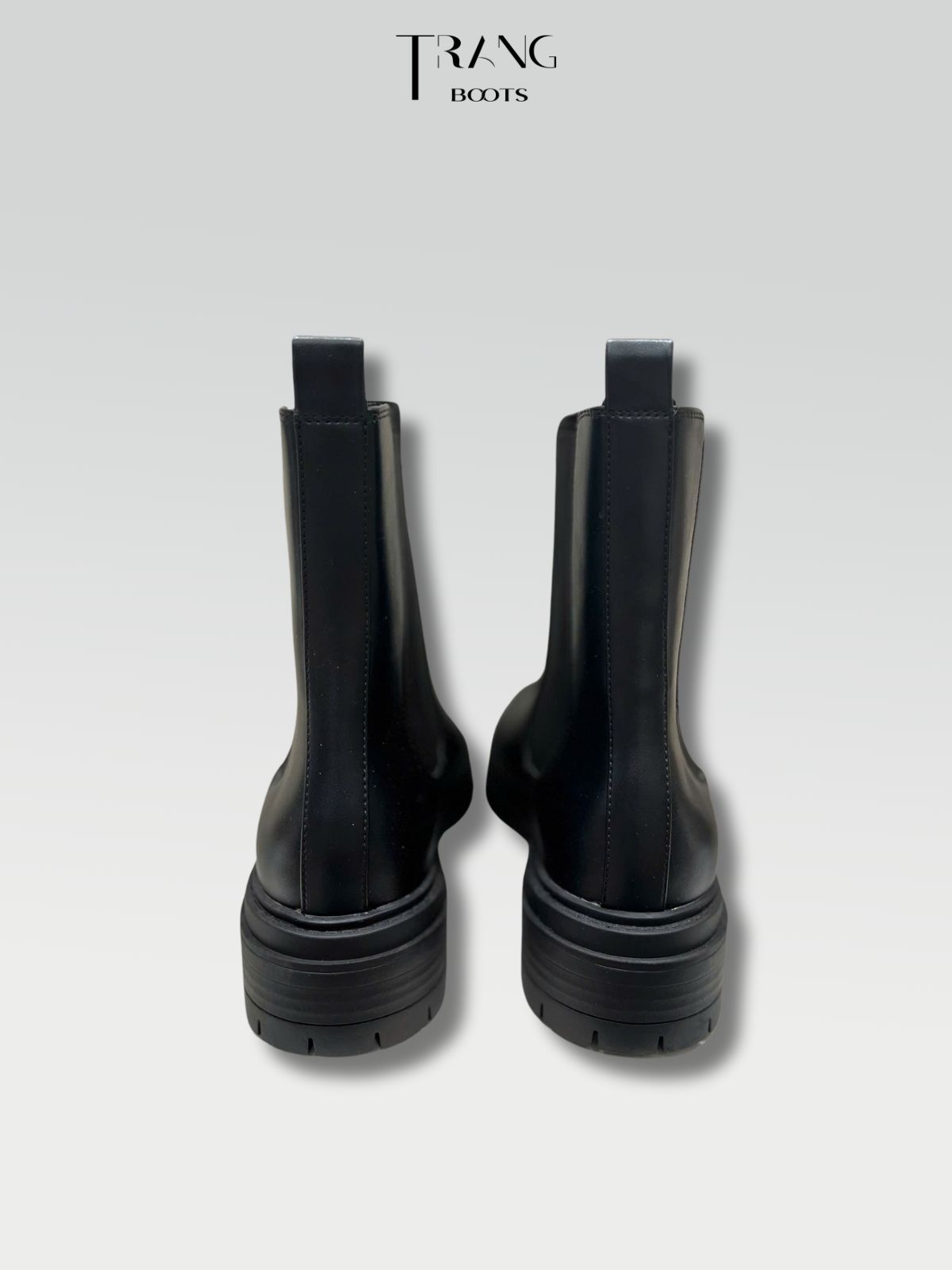 CHELSEA BOOTS LEFTIES MŨI TRÒN MÀU ĐEN