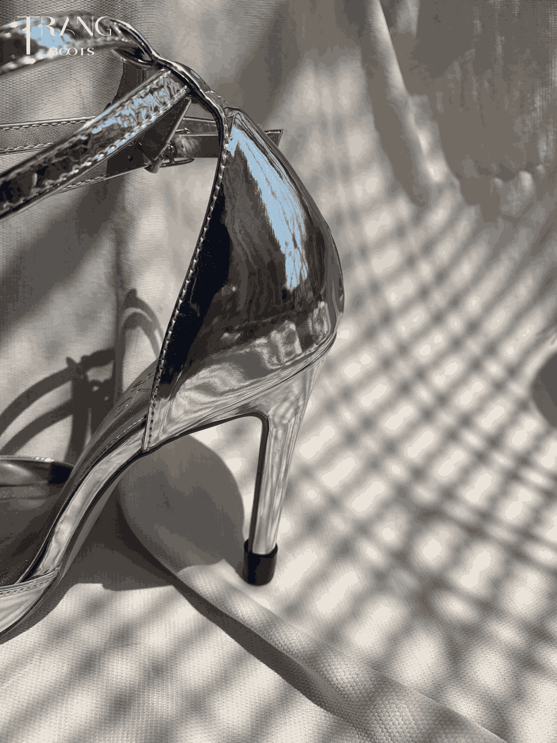 GIÀY CAO GÓT MŨI NHỌN QUEEN PHIÊN BẢN 2.0 BẠC