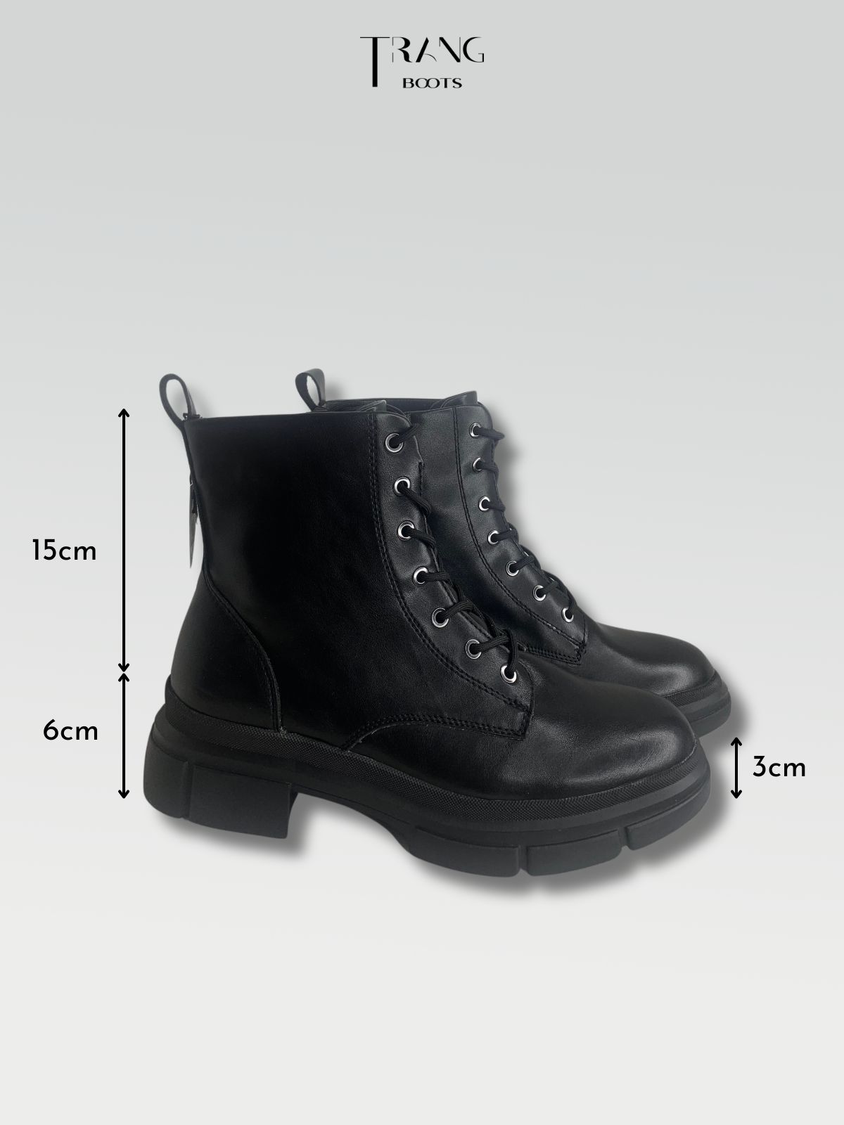 LEATHER BOOTIE BOOTS BLACK - BOOTS BOOTIE MÀU ĐEN DA THẬT