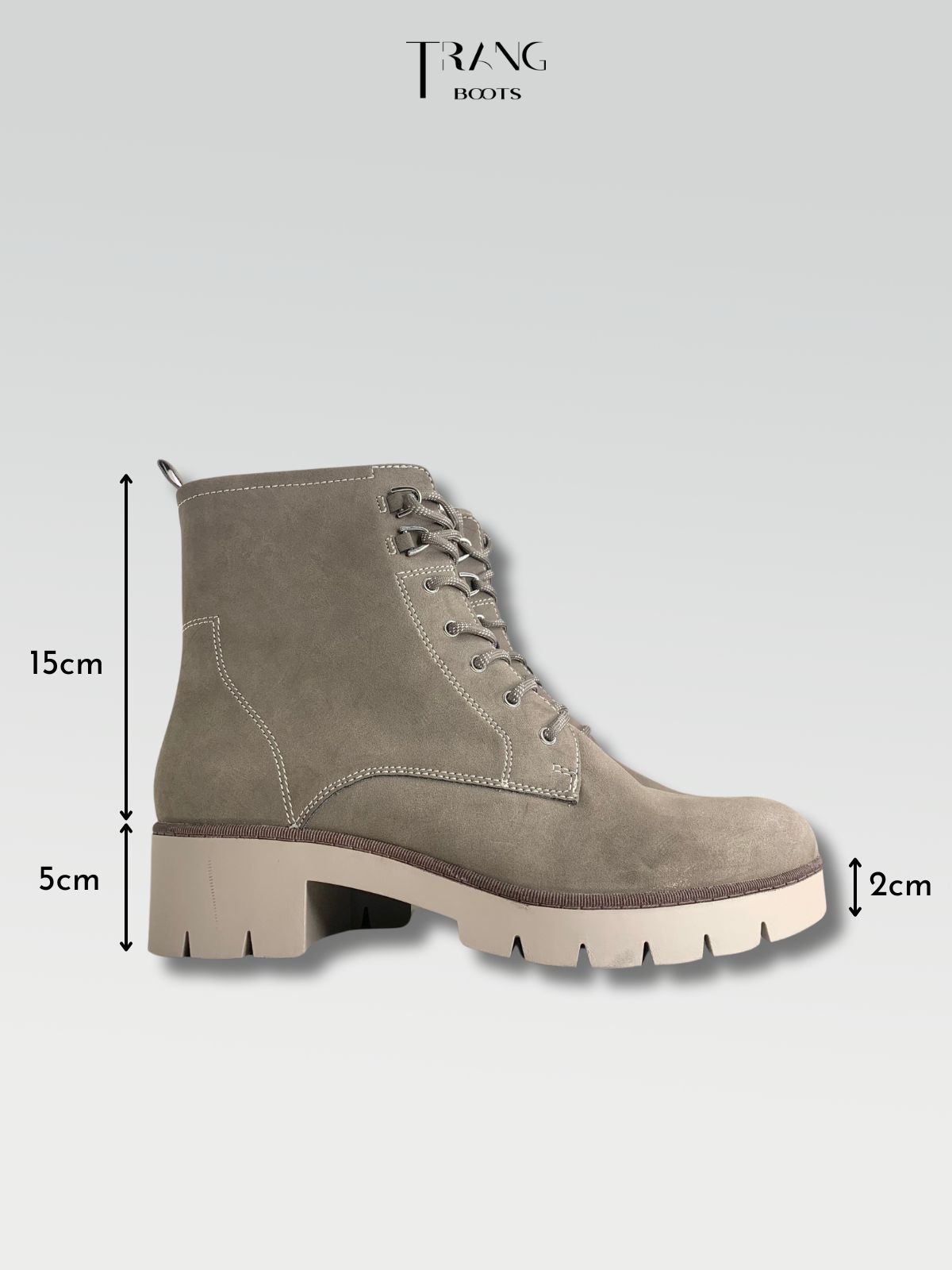 GABOR COMBAT BOOTS MOSS SUEDE - BOOTS CHIẾN BINH MÀU RÊU DA LỘN
