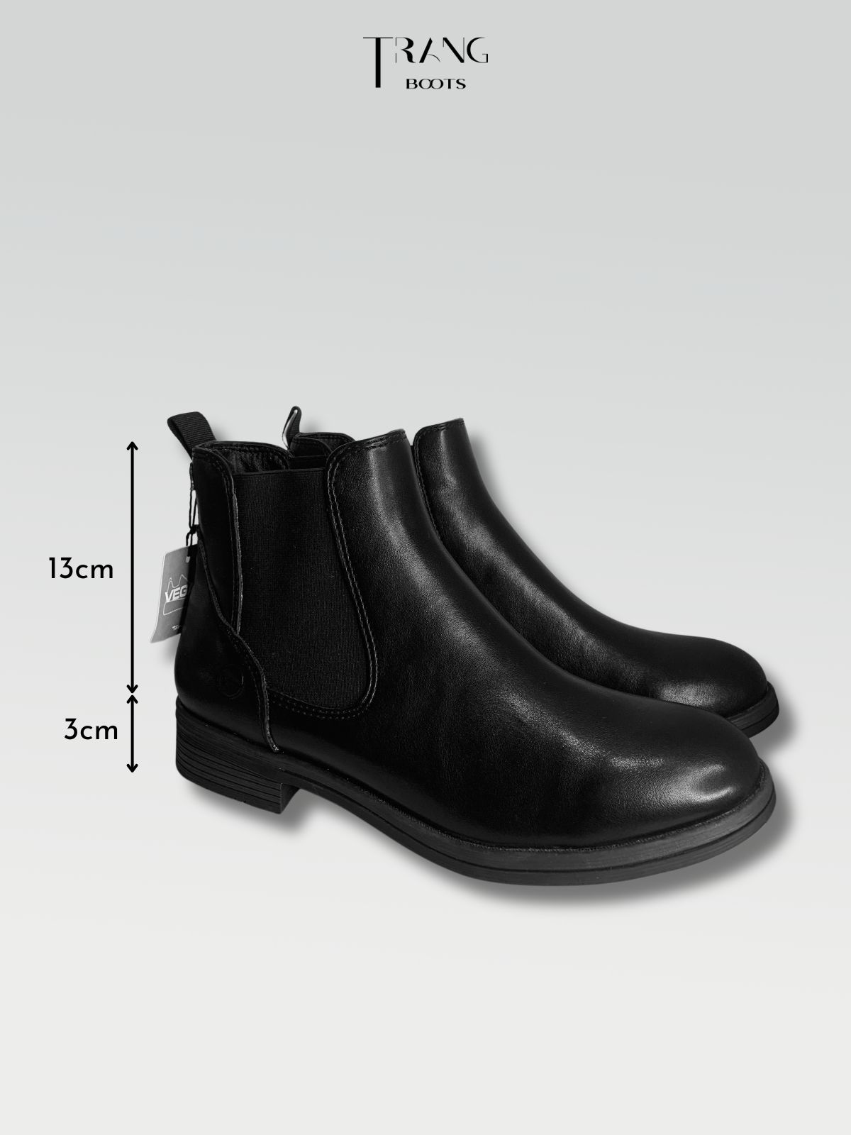 TAMARIS LEATHER CHELSEA BOOTS BLACK - CHELSEA BOOTS ĐEN DA THẬT
