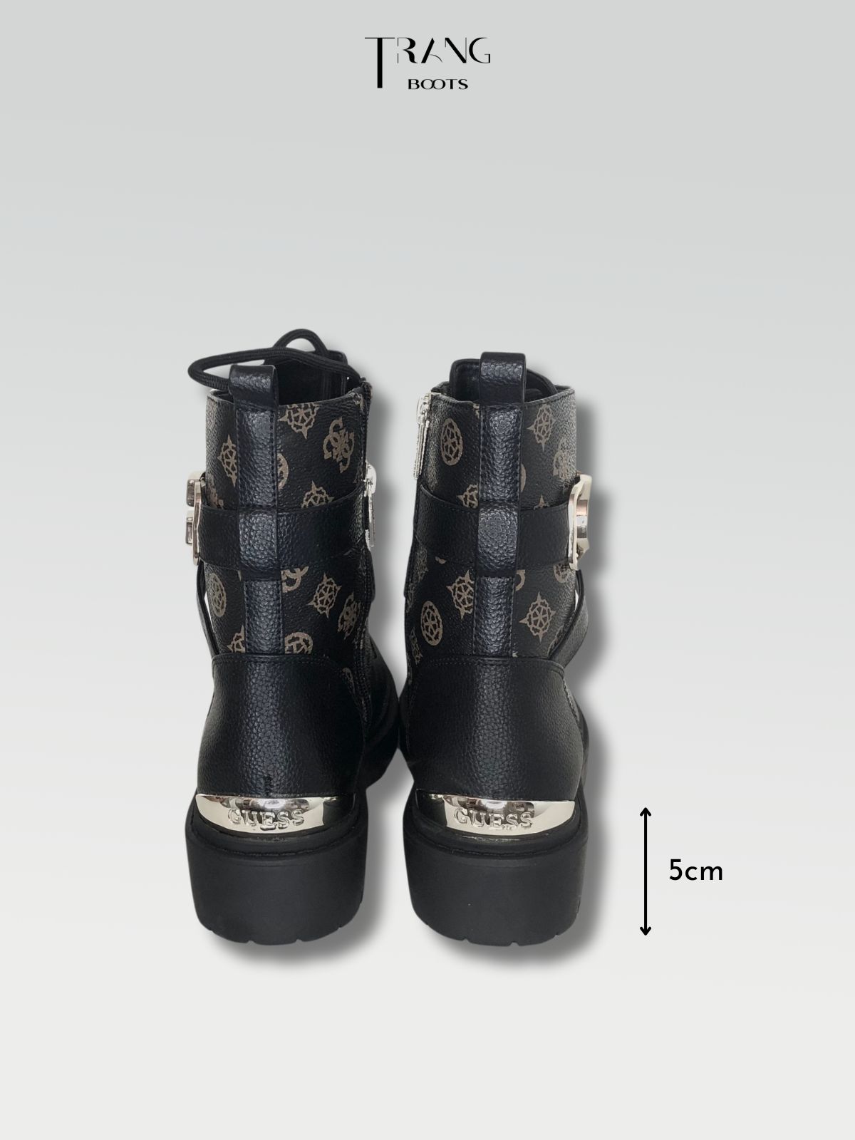 GIÀY BOOTS GỐI THỜI TRANG CỔ CHỮ V - CAO BỒI