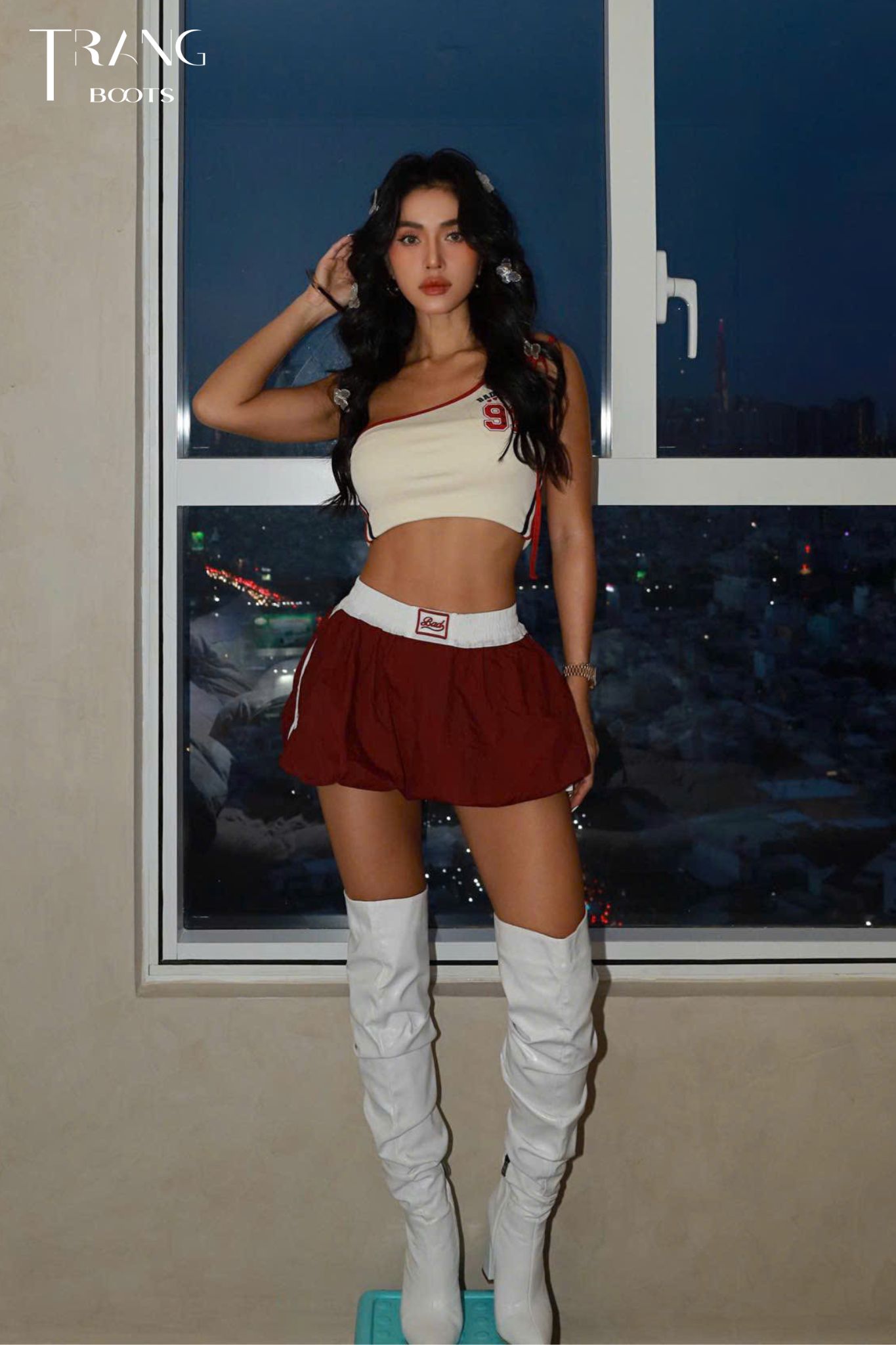 OVER KNEE BOOTS GÓT TRỤ PHOM NHÚN