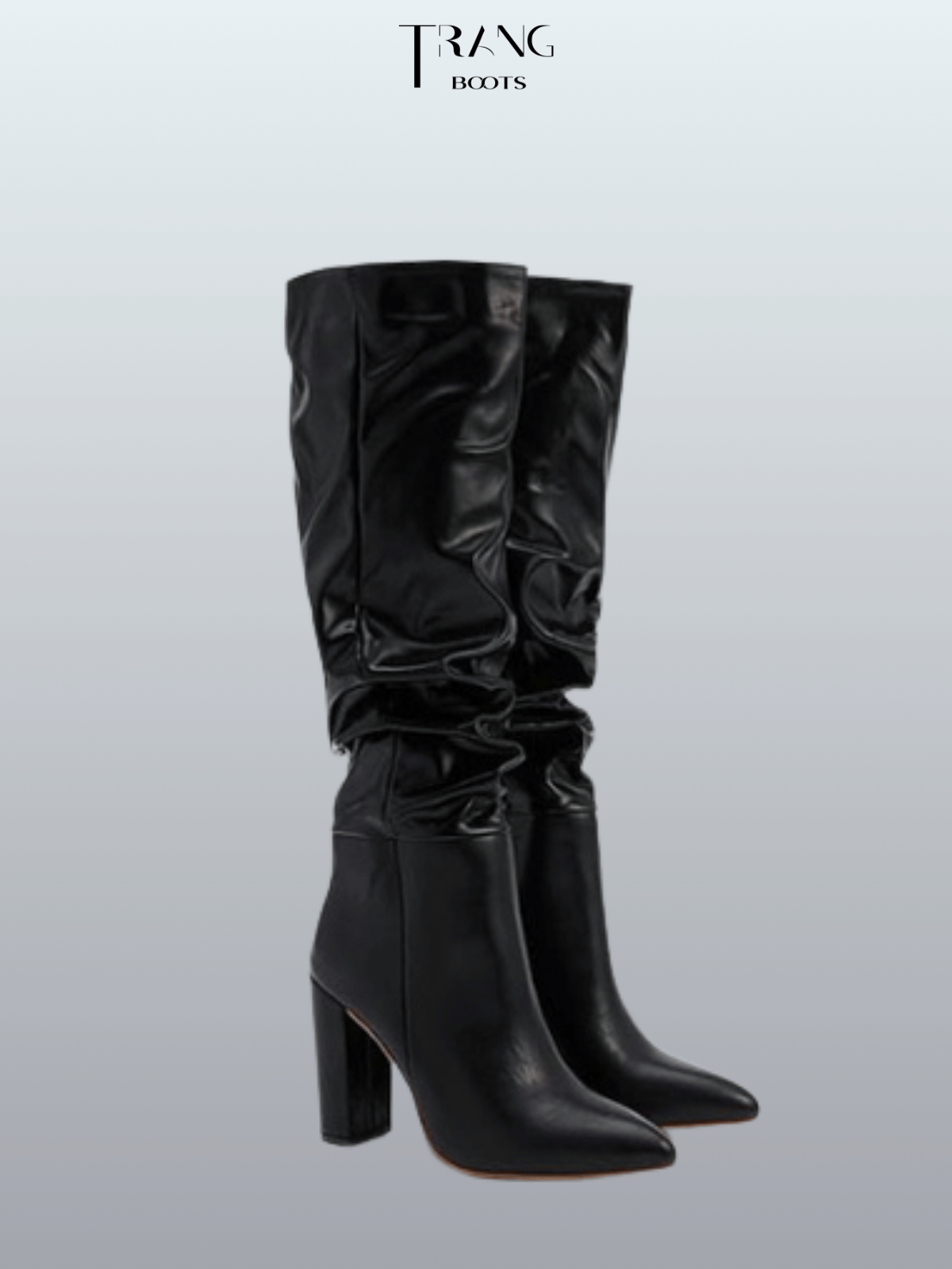 KNEE BOOTS PHOM NHÚN GÓT TRỤ