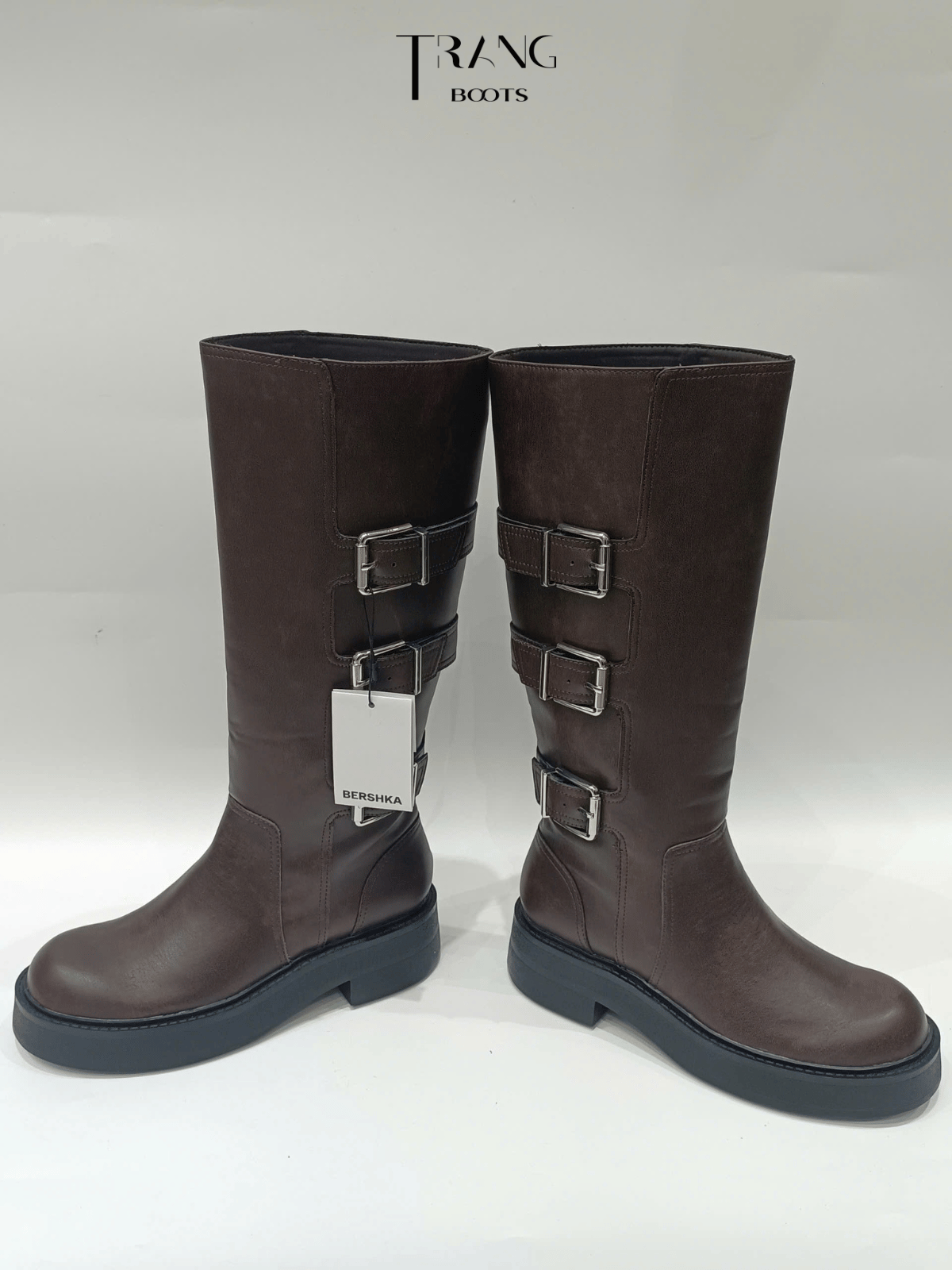 BOOTS ĐẾ BỆT CÓ KHÓA BERSHKA