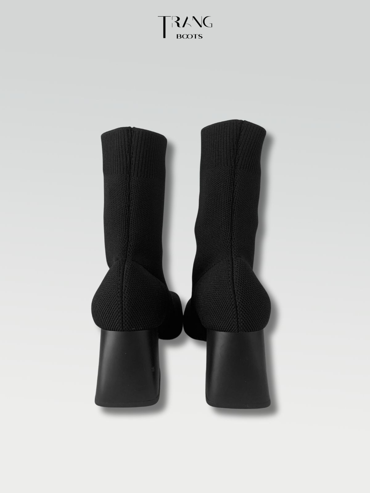 SOCK BOOTS WOOL HIGH HEELS