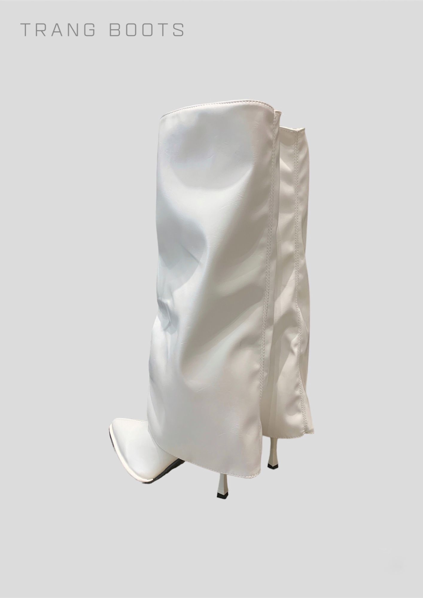 FASHION HIGH HEELS KNEE BOOTS - BOOTS GỐI ỐNG LẬT THỜI TRANG