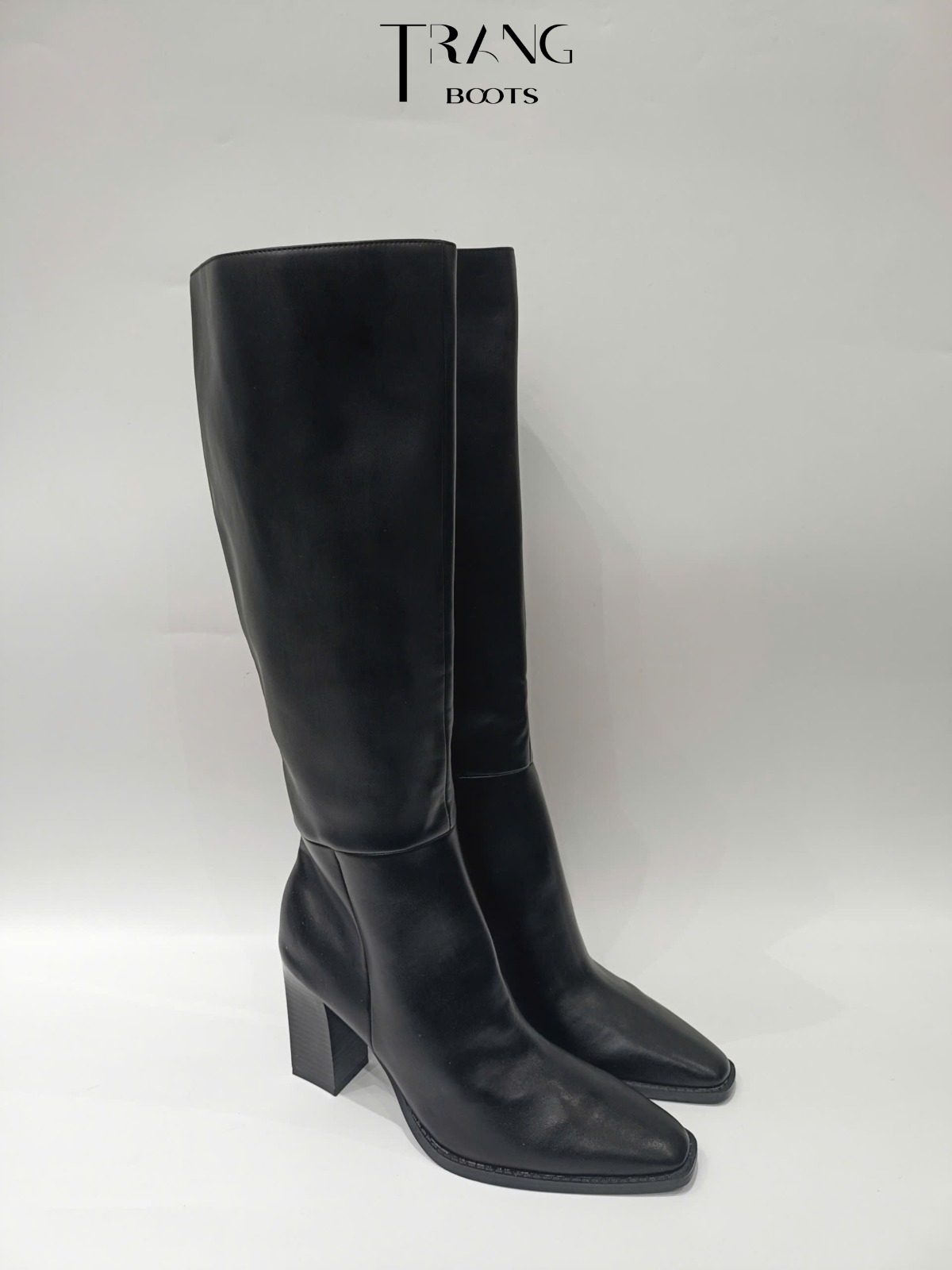 KNEEBOOTS NINE WEST GÓT TRỤ ĐEN