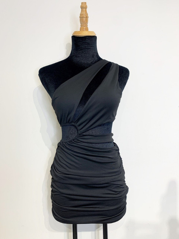 ĐẦM BODY CUT-OUT EO LỆCH VAI